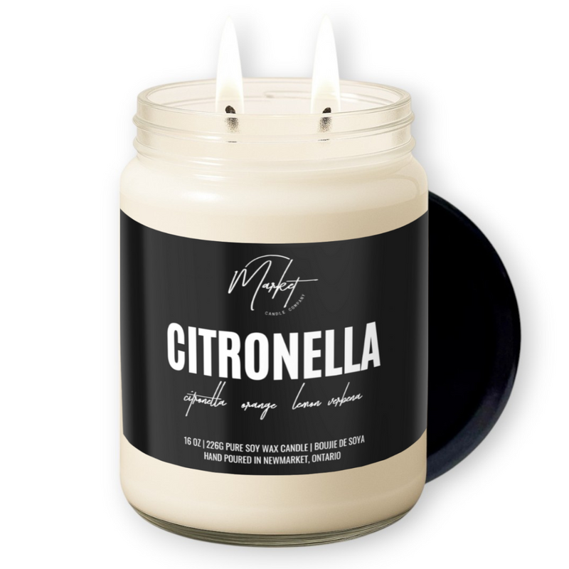 BOUGIE DE SOJA À LA CITRONNELLE