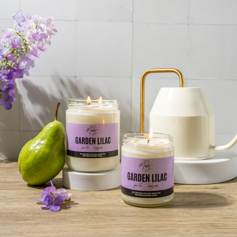 BOUGIE DE SOJA LILAS DU JARDIN