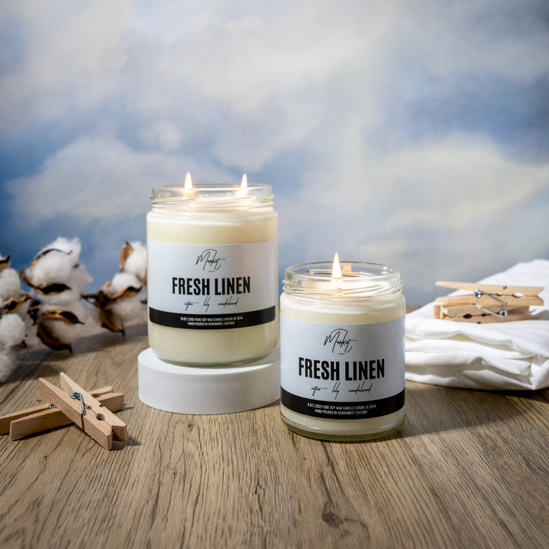 BOUGIE DE SOJA AU LINGE FRAIS