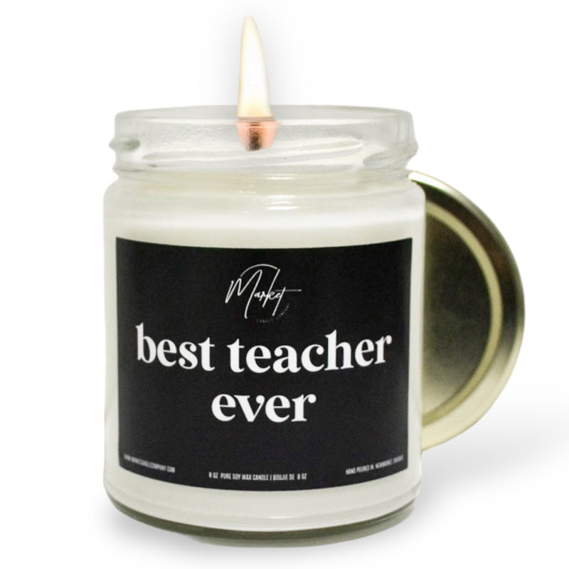 BEST TEACHER EVER - SOY CANDLE - WHOLESALE