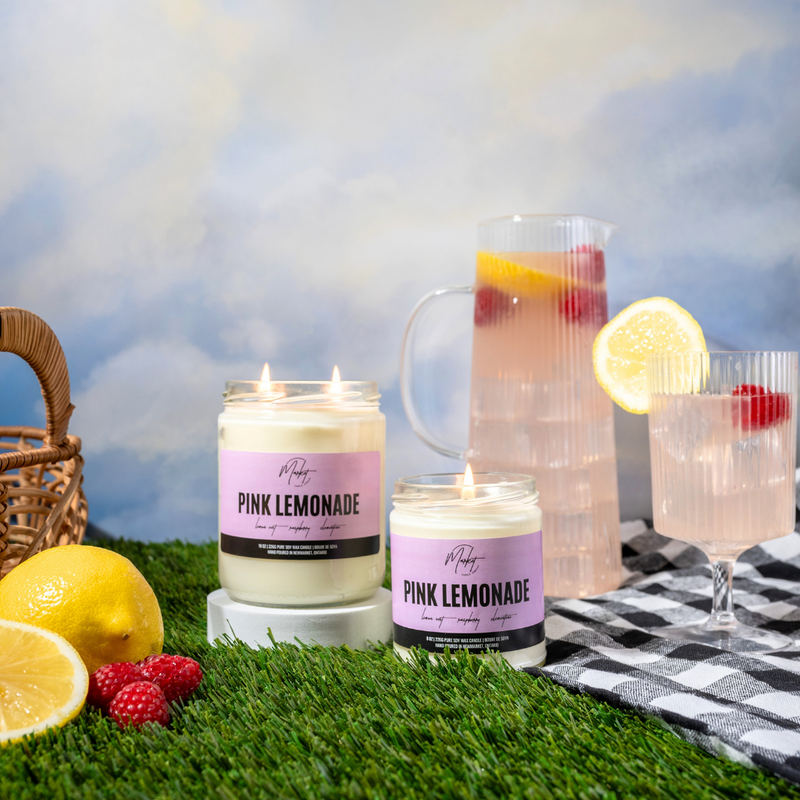 BOUGIE DE SOJA À LA LIMONADE ROSE
