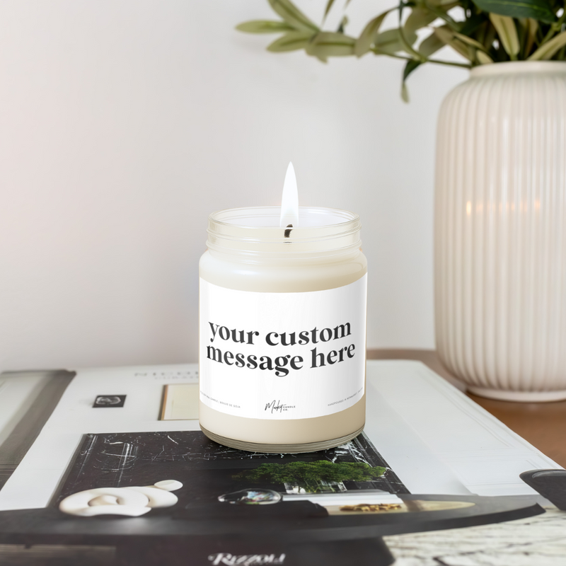 CUSTOM MATTE LABEL - SOY CANDLE