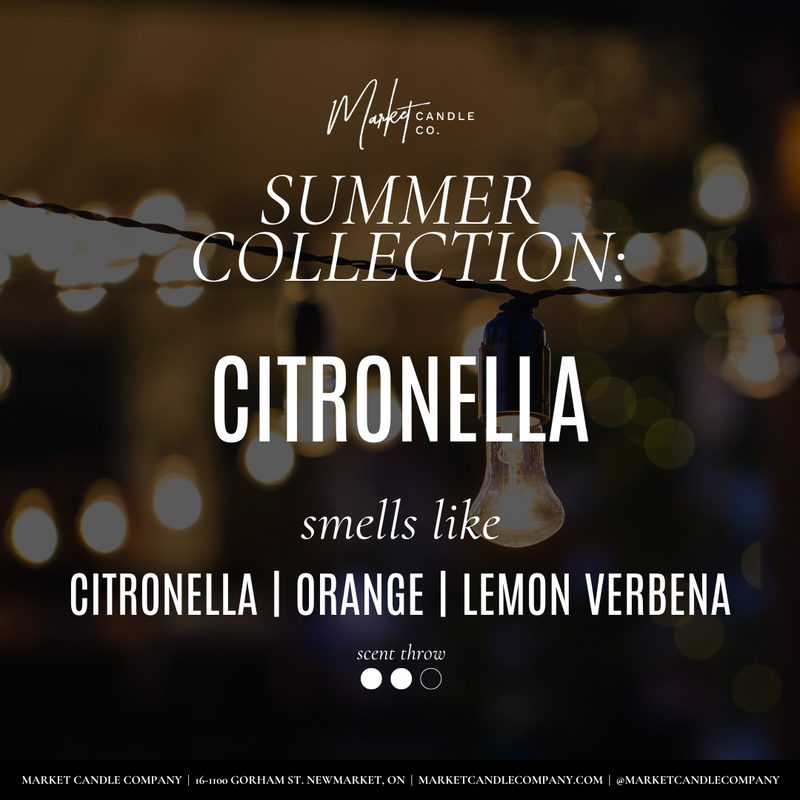 BOUGIE DE SOJA À LA CITRONNELLE