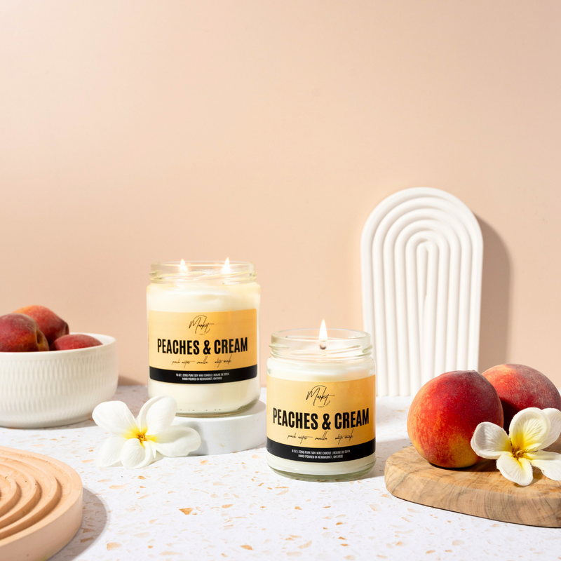 PEACHES & CREAM SOY CANDLE