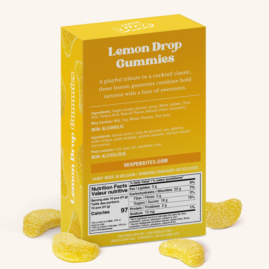 LEMON DROP GUMMIES (ALCOHOL FREE)