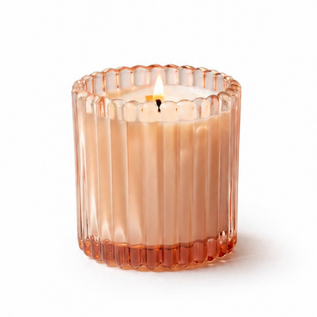 BOUGIE EN CÉRAMIQUE CITROUILLE BLANCHE - QUANTITÉ LIMITÉE