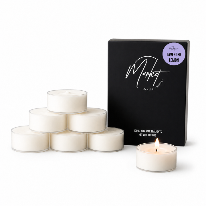 LAVENDER LEMON SOY TEALIGHTS - 6 PACK