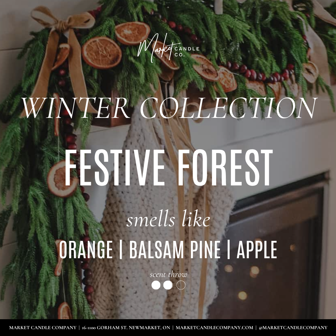 FESTIVE FOREST DIFFUSER REEDS - WHITE LABEL