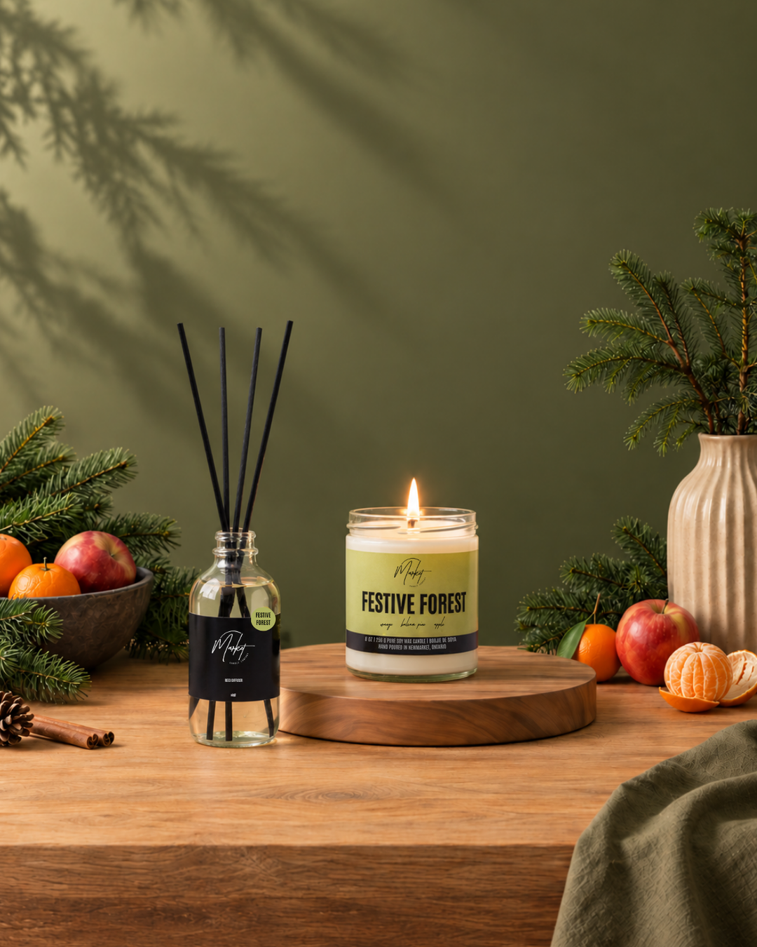 FESTIVE FOREST DIFFUSER REEDS