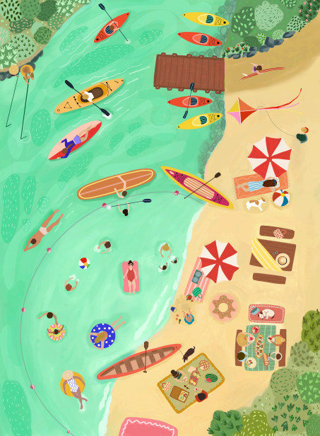 LAKE DAY - VILLAGER PUZZLES