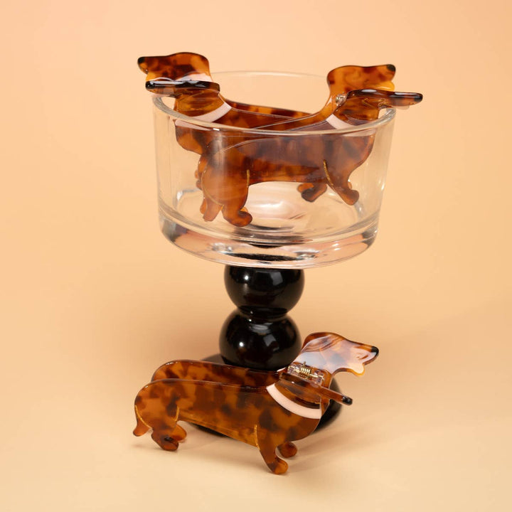 DACHSHUND HAIR CLAW CLIP