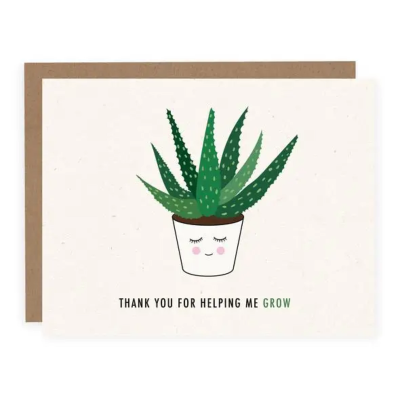 HELPING ME GROW CARD