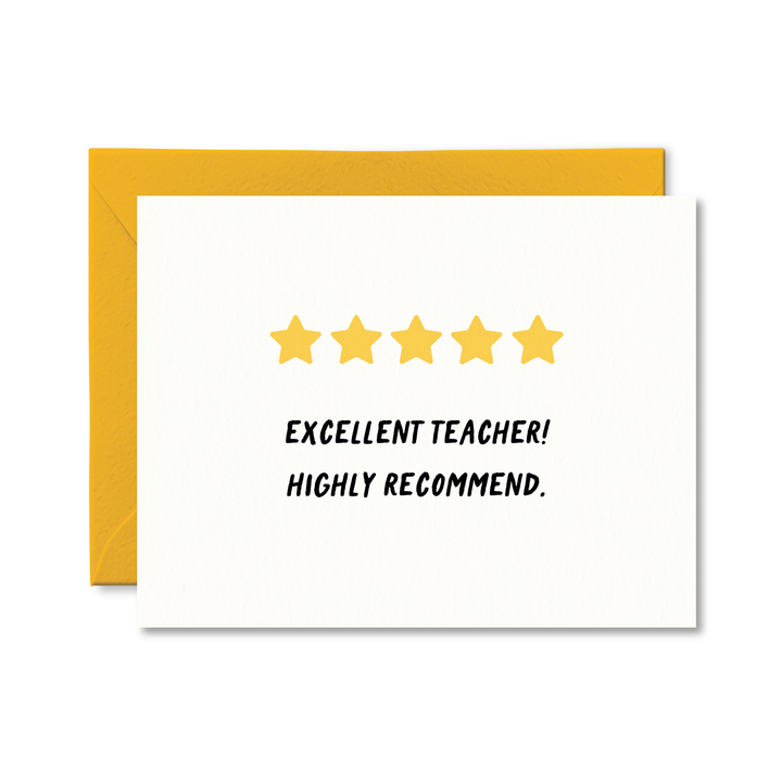 EXCELLENT TEACHER 5 STARS GIFT SET