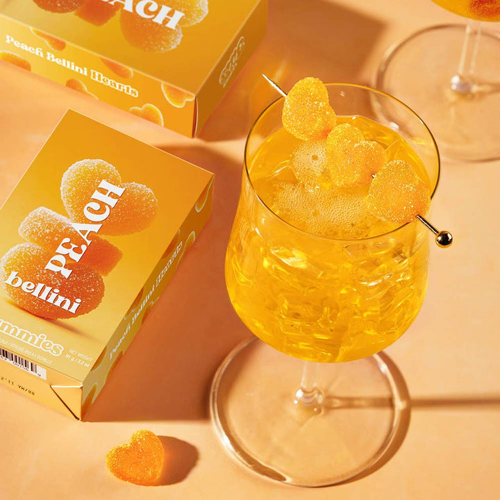 PEACH BELLINI GUMMIES (ALCOHOL FREE)