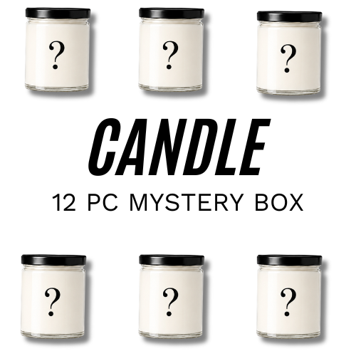 CANDLES - WAREHOUSE SALE MYSTERY CASE OF 12 - VALUE OF $312.00
