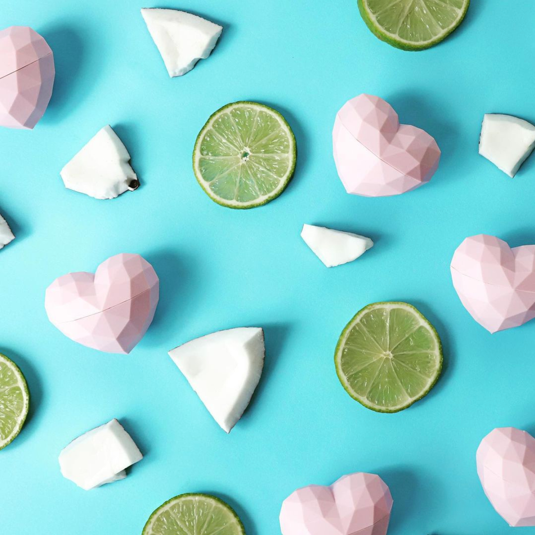 COCOLIME PINK HEART LIP BALM