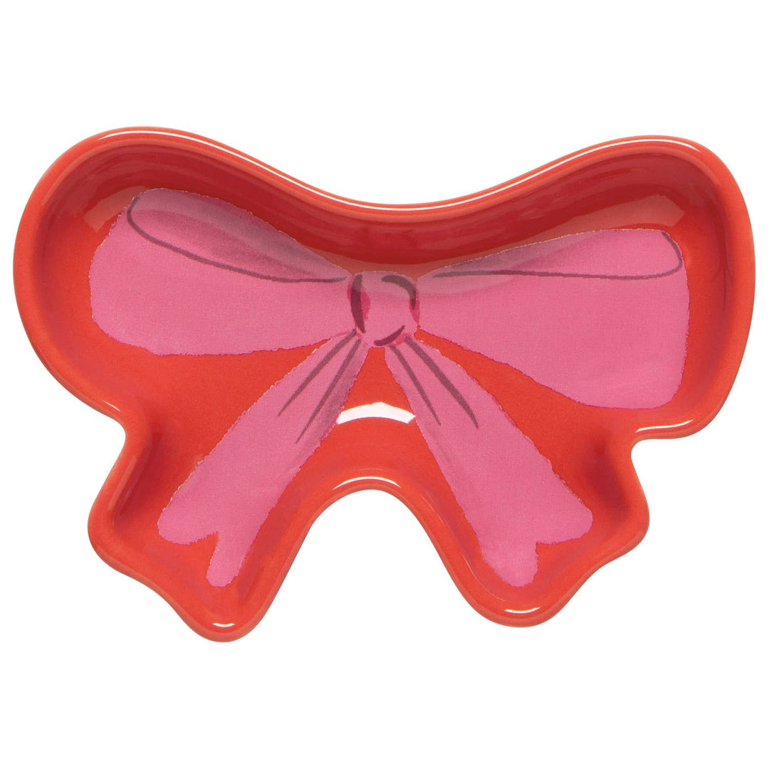 PINK BOWS DISH SET OF 3