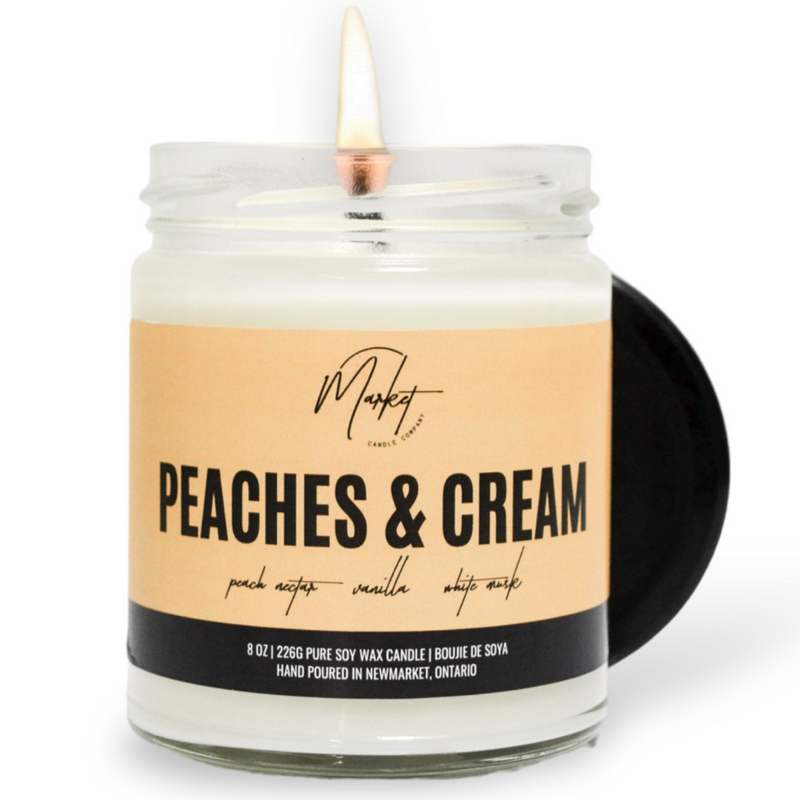 PEACHES & CREAM SOY CANDLE