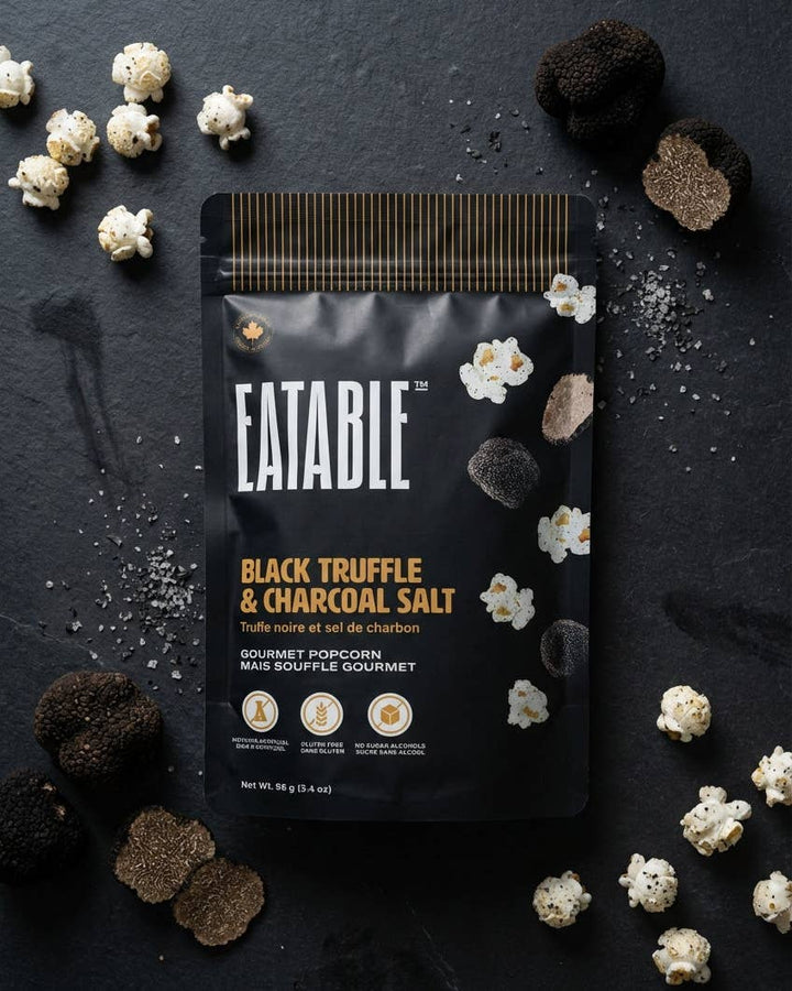 TRUFFLE &amp; CHARCOAL SALT POPCORN