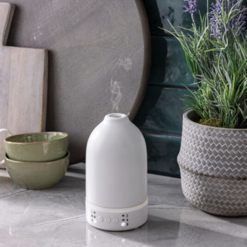 WHITE CERAMIC OIL NEBULIZER DIFFUSER