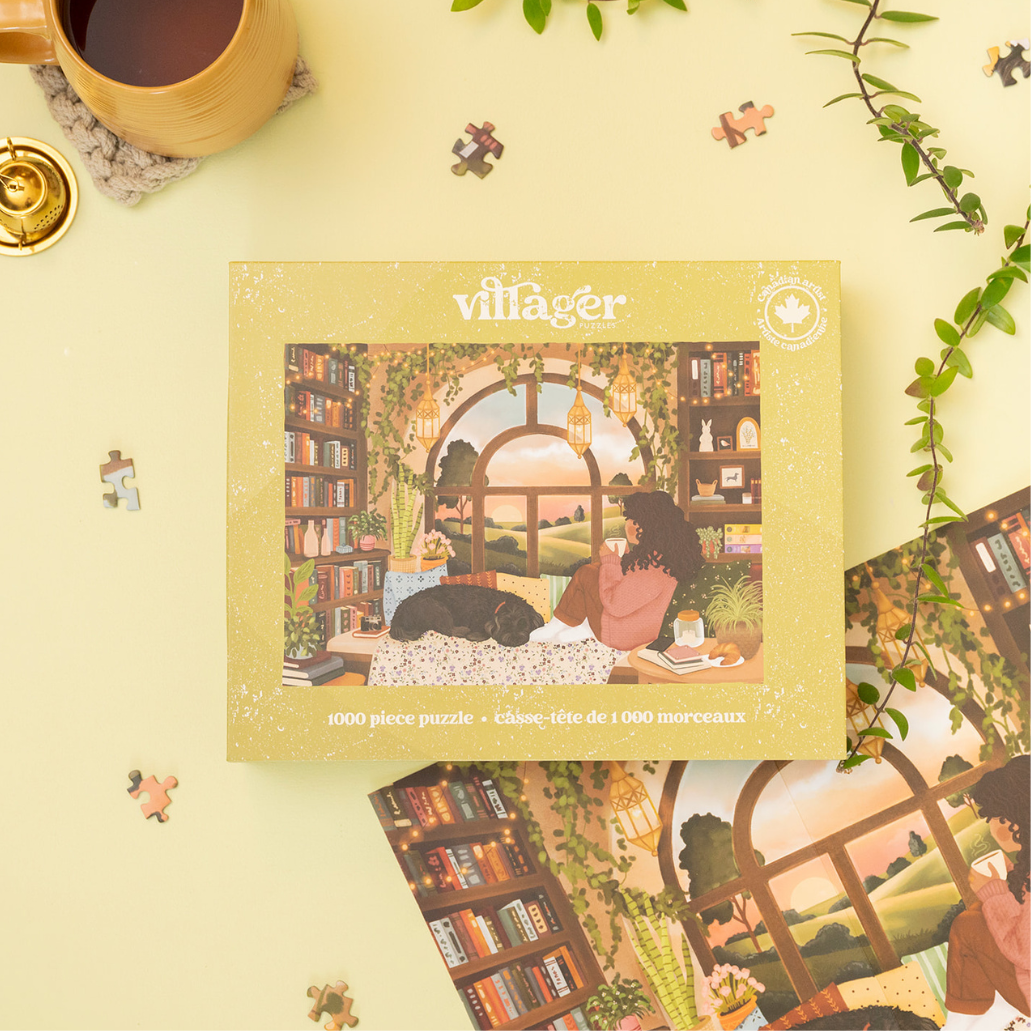 BOOK NOOK - 1000  PIECE VILLAGER PUZZLE