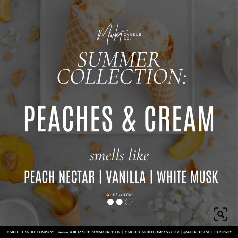 PEACHES & CREAM SOY CANDLE