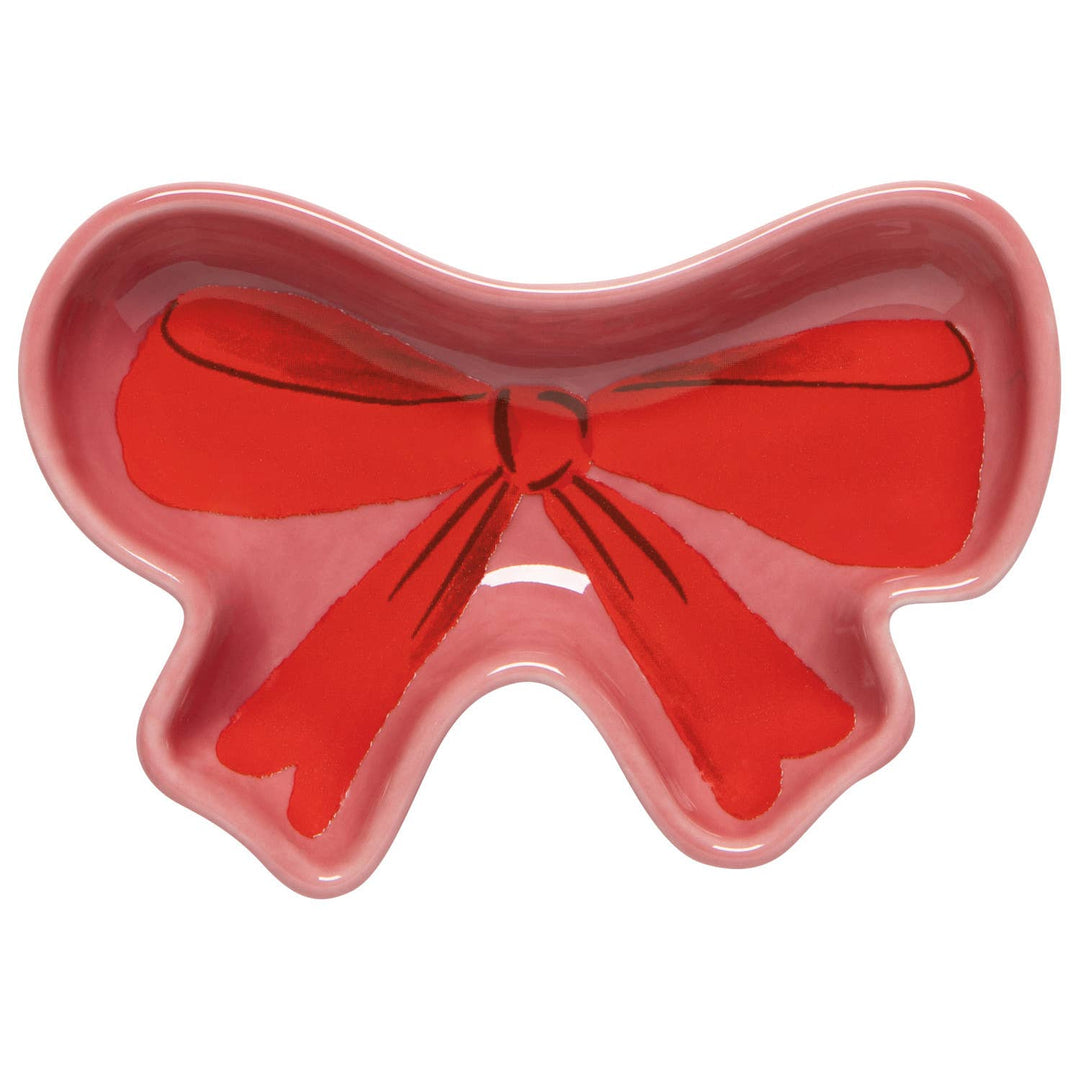 PINK BOWS DISH SET OF 3