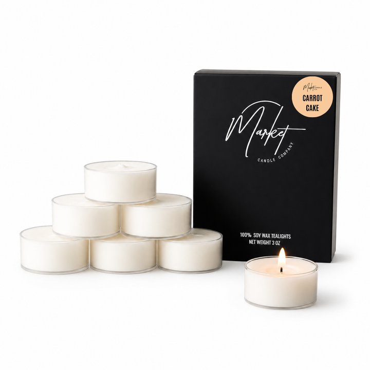 CARROT CAKE SOY TEALIGHTS - 6 PACK
