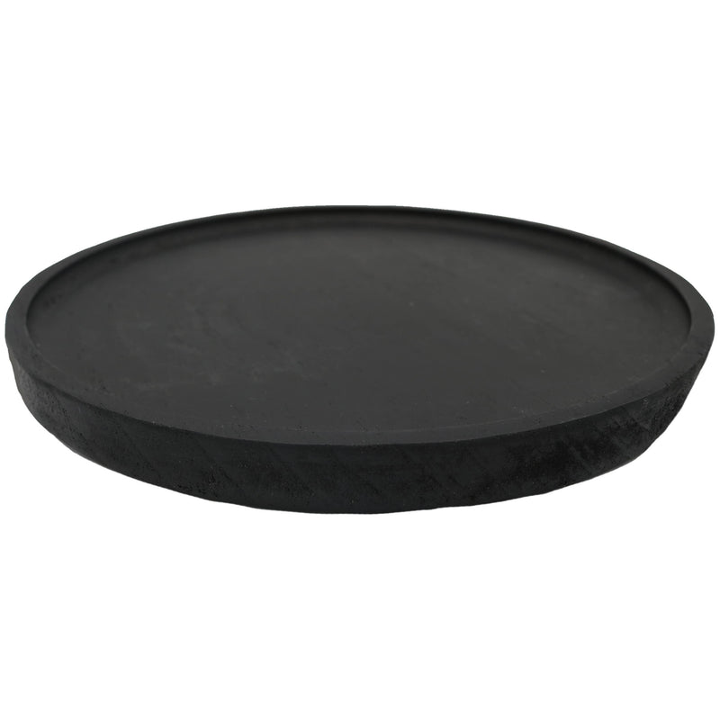 LARGE BLACK WOODEN TRAY