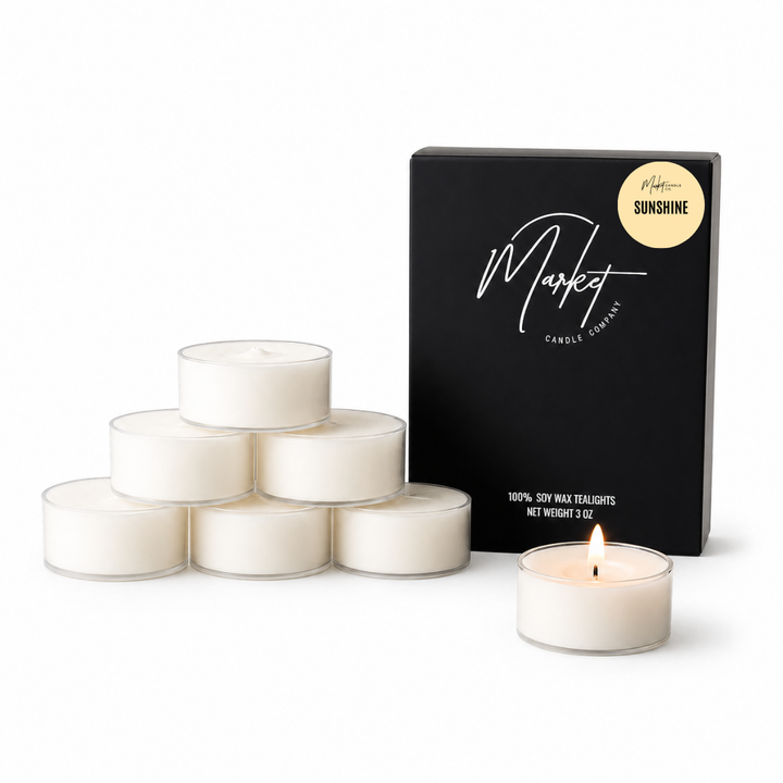 SUNSHINE SOY TEALIGHTS - 6 PACK