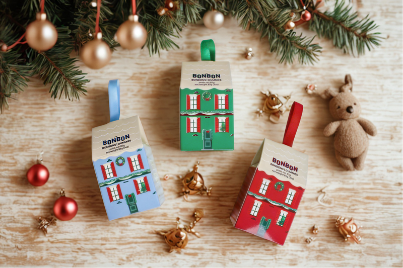 GUMMY HOUSE ORNAMENT - BLUE