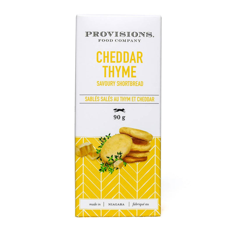 Cheddar Thyme Shortbread: 90 g