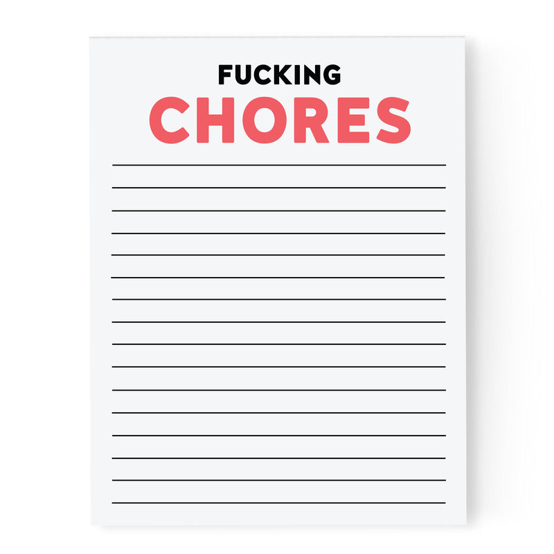FUCKING CHORES NOTEPAD