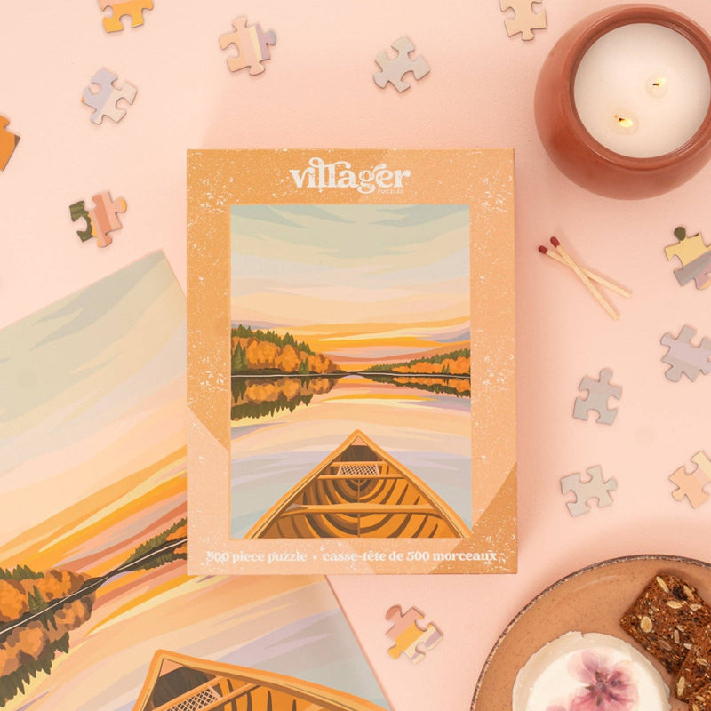 CANOEING AT DAWN - VILLAGER PUZZLES