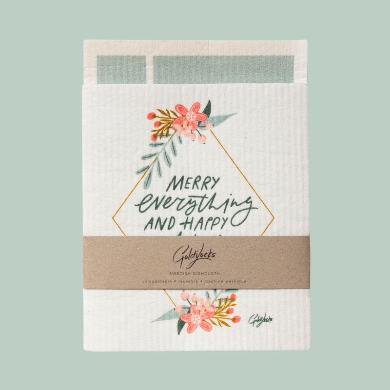 SWEDISH DISHCLOTH - MERRY EVERYTHING SET