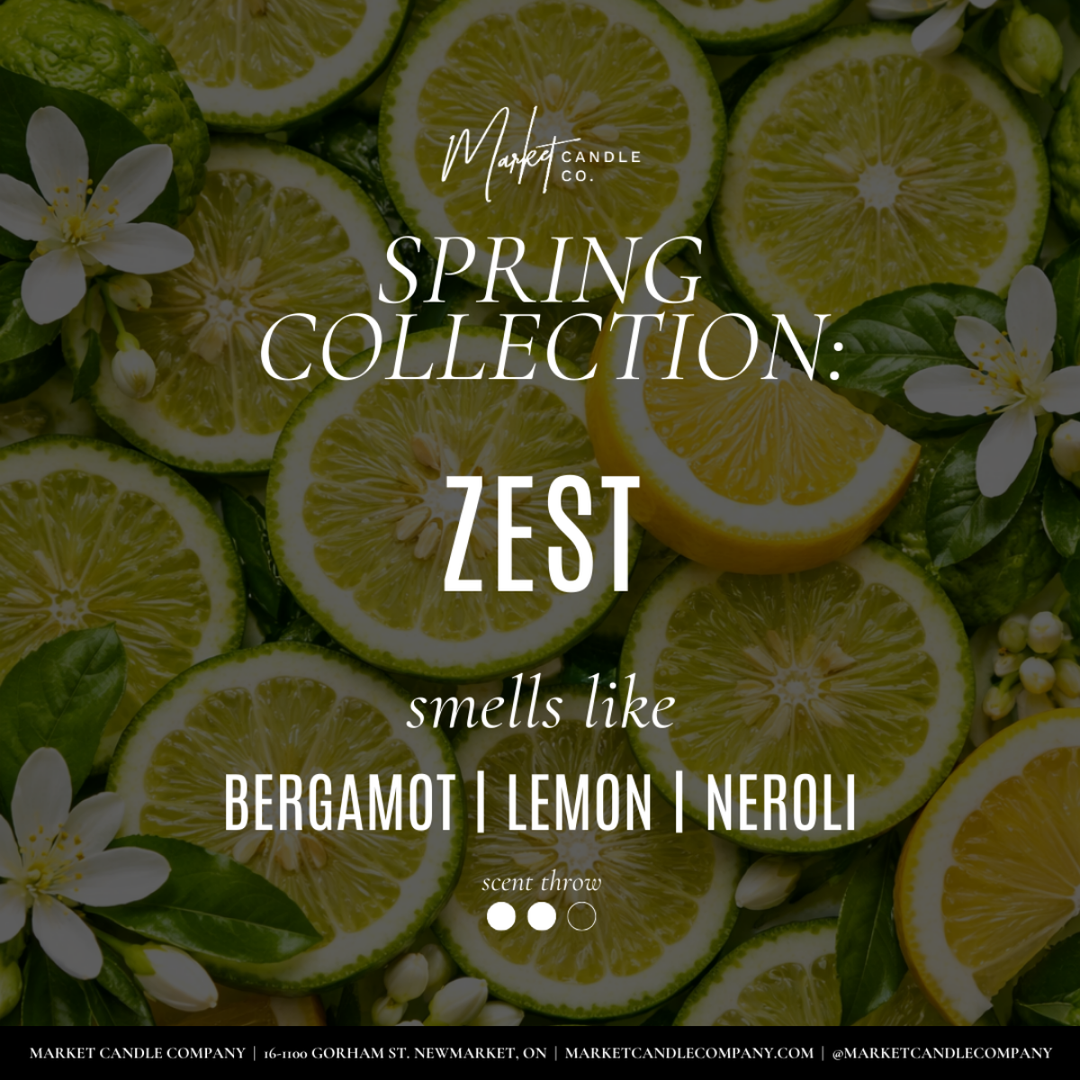 ZEST SOY WAX CANDLE- LUXE VESSEL WITH BOX