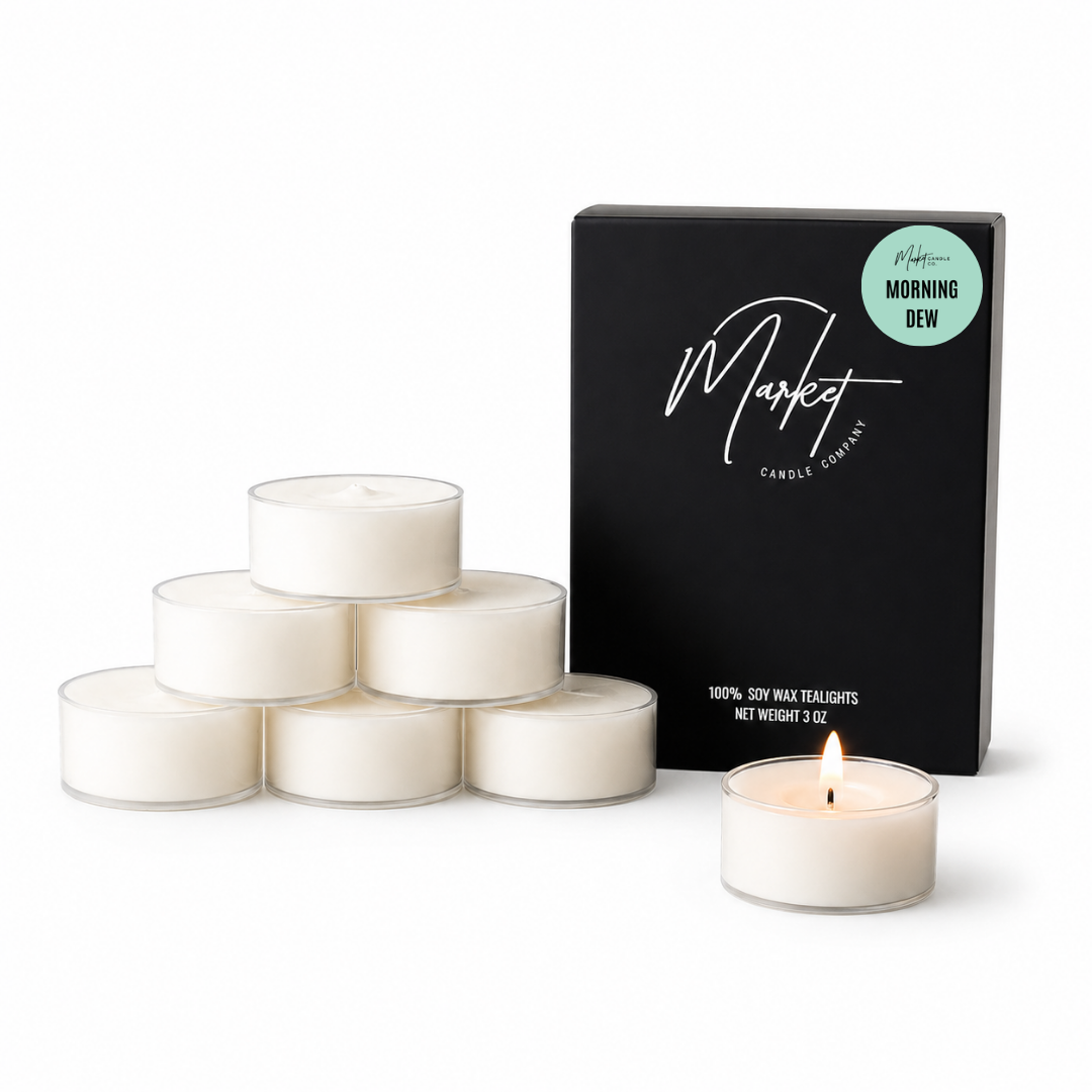 MORNING DEW SOY TEALIGHTS - 6 PACK