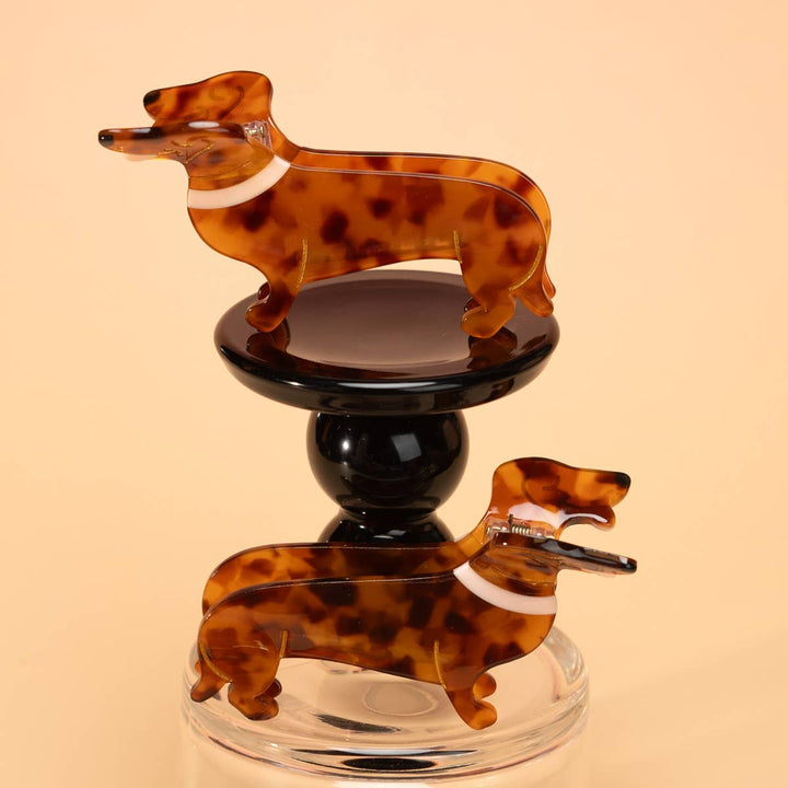 DACHSHUND HAIR CLAW CLIP