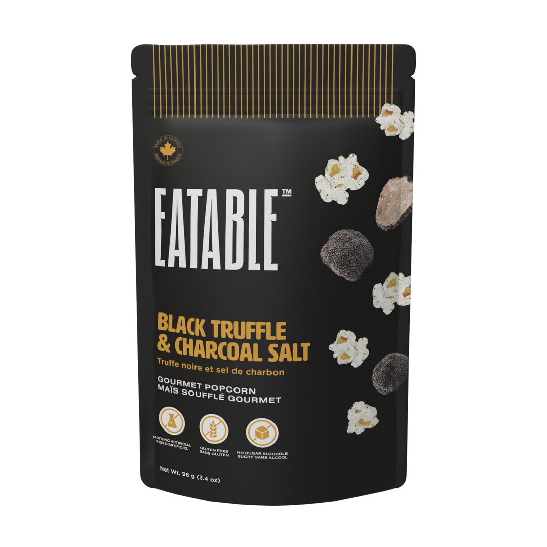 TRUFFLE &amp; CHARCOAL SALT POPCORN