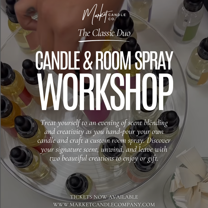CANDLE &amp; ROOM SPRAY WORKSHOP - SELECT YOUR DATE
