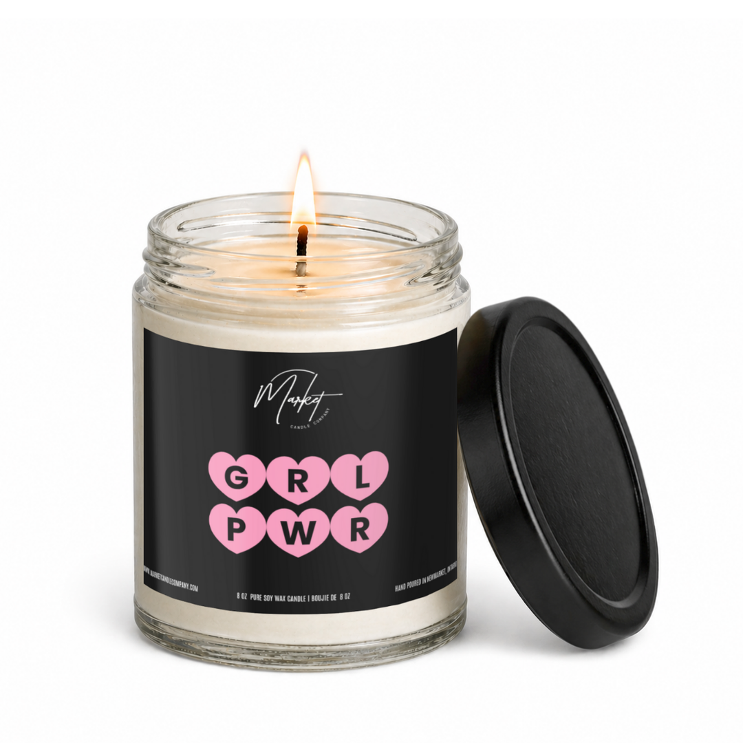 GIRL POWER - BOUGIE DE LA JOURNÉE DE LA FEMME - SUPPORT GIRLS INC.