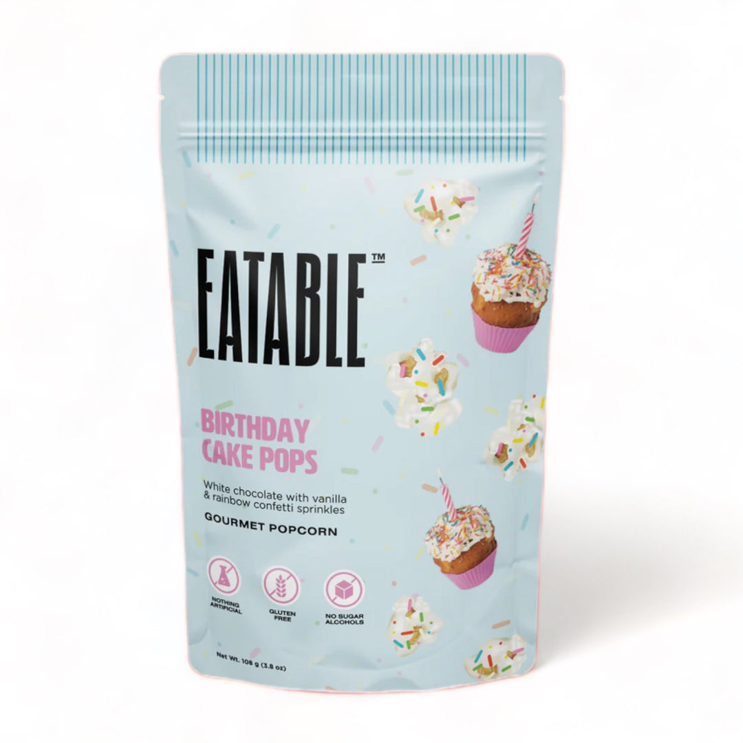 EATABLE POPCORN- BIRTHDAY CAKE POPS