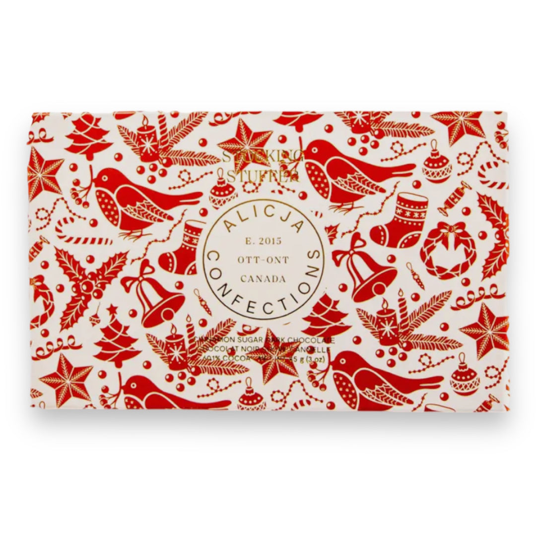 CARTE POSTALE EN CHOCOLAT POUR BAS DE NOËL