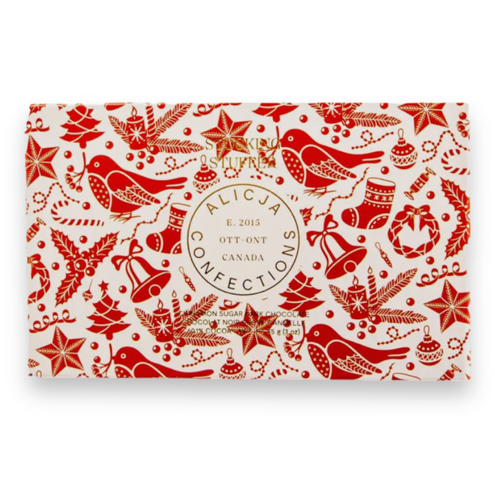 CARTE POSTALE EN CHOCOLAT POUR BAS DE NOËL
