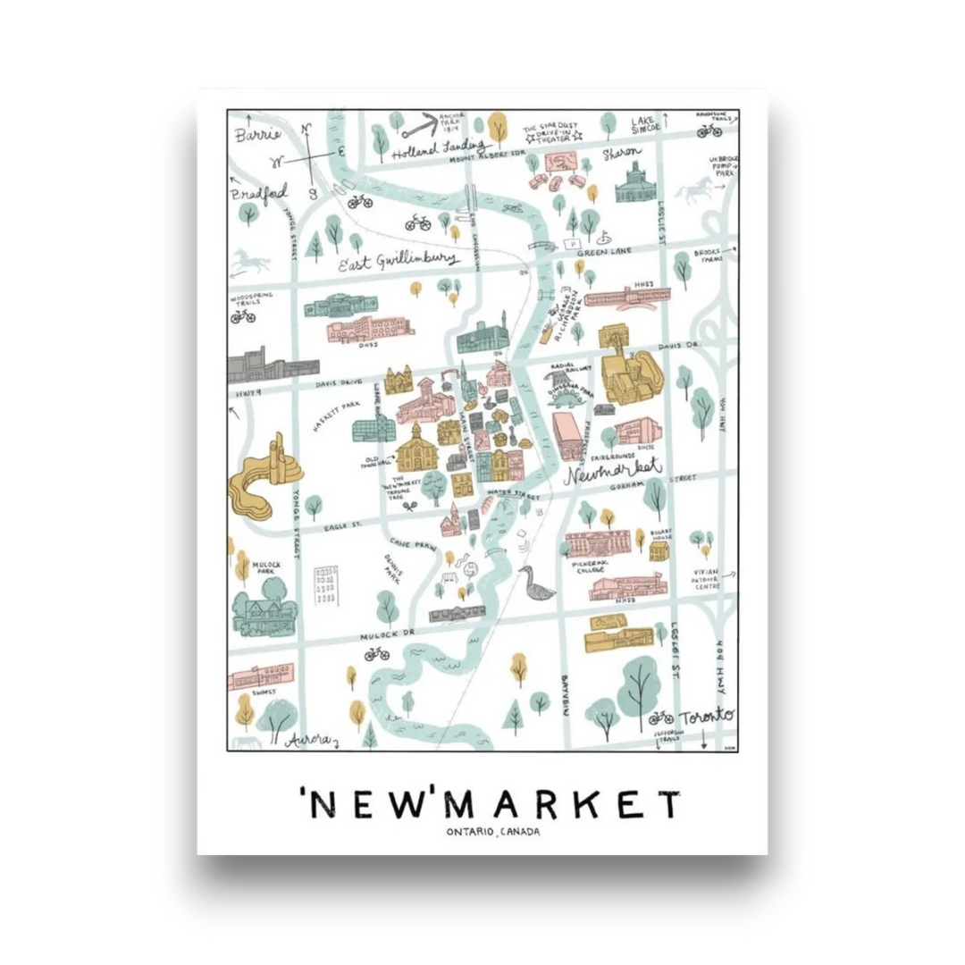NEWMARKET MAP POSTER - NMRKT X RBM