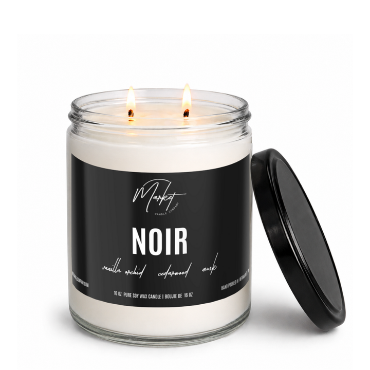 BOUGIE À LA CIRE DE SOJA NOIRE