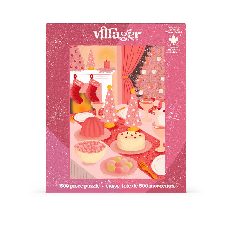 PINK CHRISTMAS -   VILLAGER PUZZLES