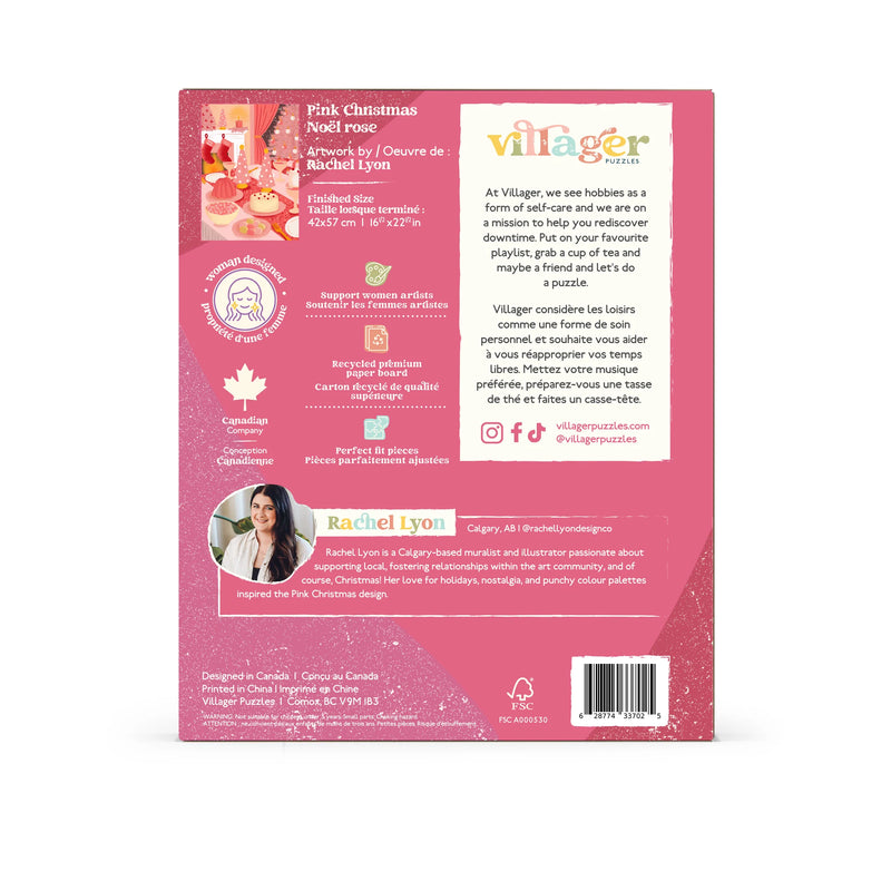 PINK CHRISTMAS -   VILLAGER PUZZLES