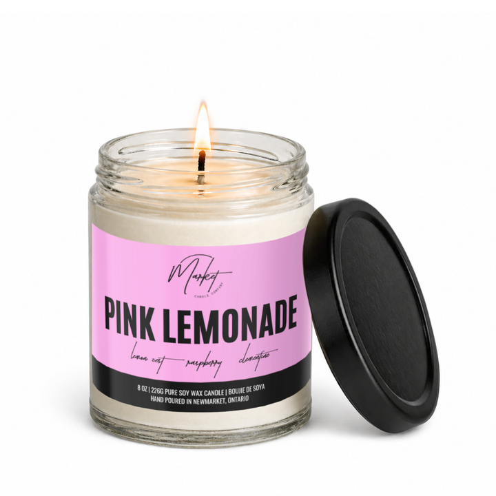 BOUGIE DE SOJA À LA LIMONADE ROSE