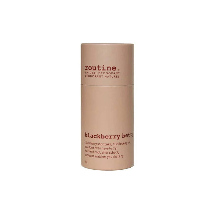 Beige deodorant container with &